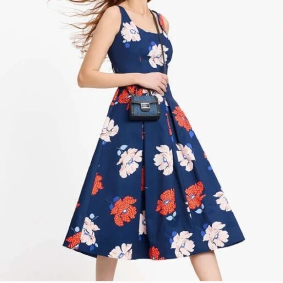 kate spade Dotty Floral Faille Dress 16 NWT - Picture 2 of 13